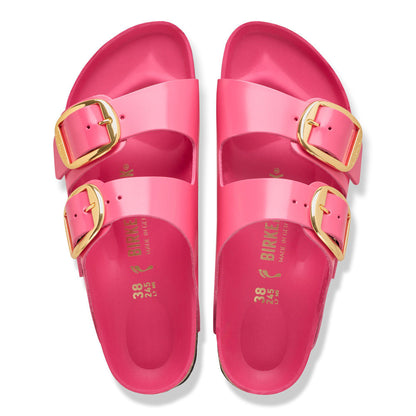 Arizona Big Buckle Natural Leather Patent in Color High-Shine Fuchsia Tulip | Birkenstock