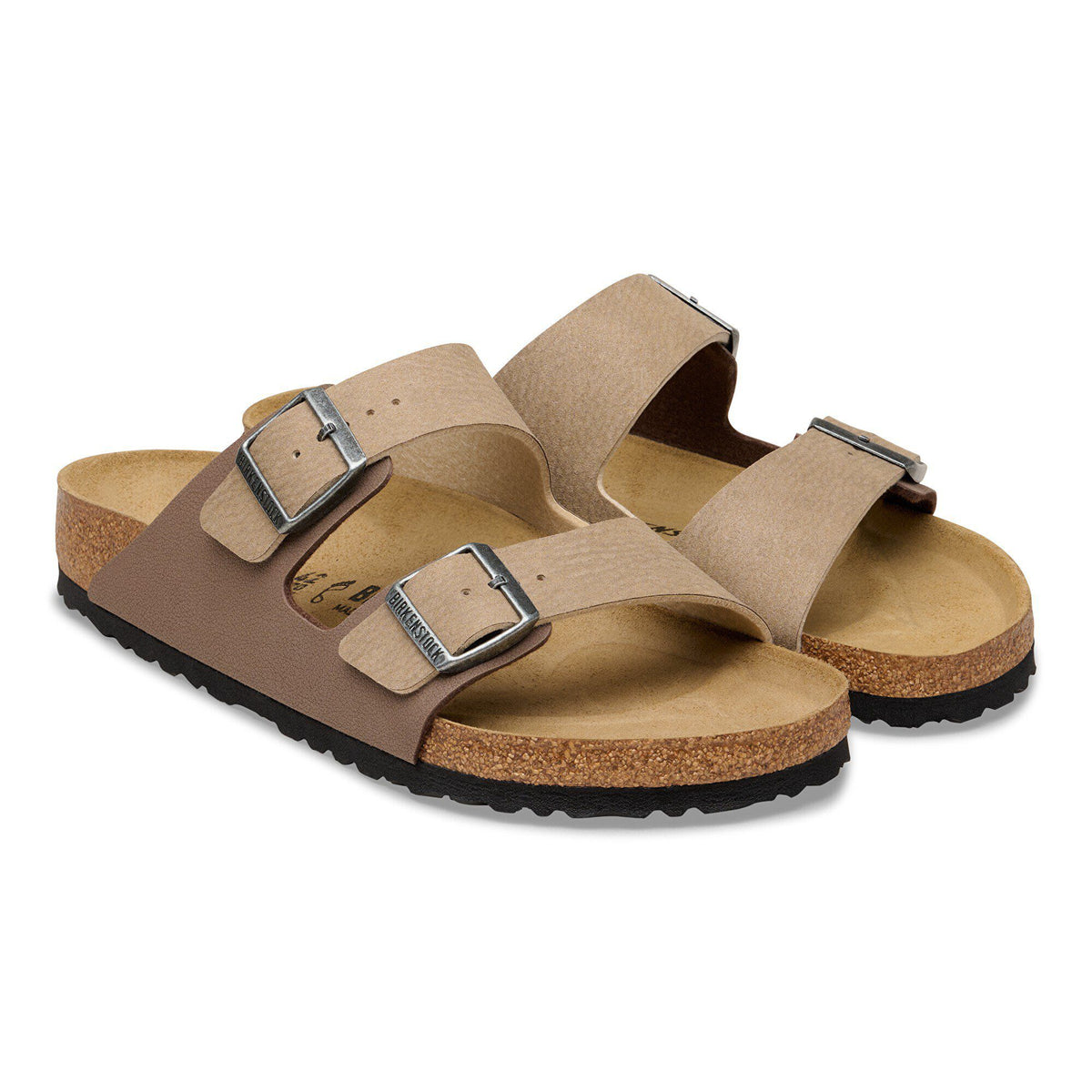 Arizona Mixed Synthetic Material in Color Taupe/Mocha | Birkenstock