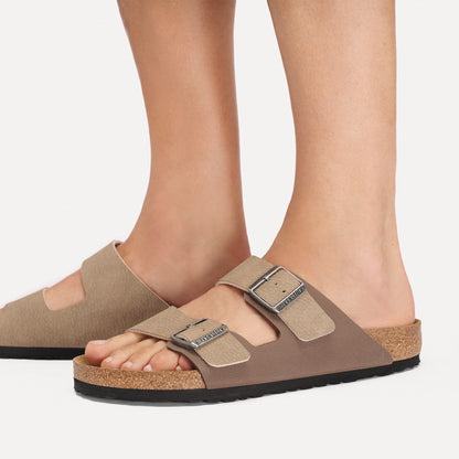 Arizona Mixed Synthetic Material in Color Taupe/Mocha | Birkenstock