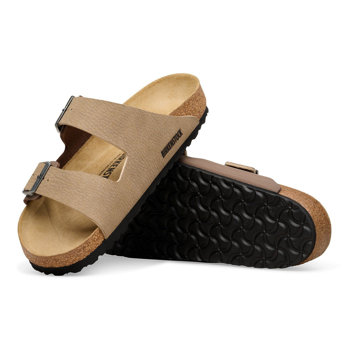 Arizona Mixed Synthetic Material in Color Taupe/Mocha | Birkenstock