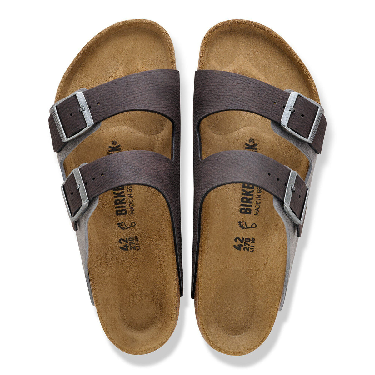 Arizona Mixed Synthetic Material in Color Black/Dark Gray | Birkenstock
