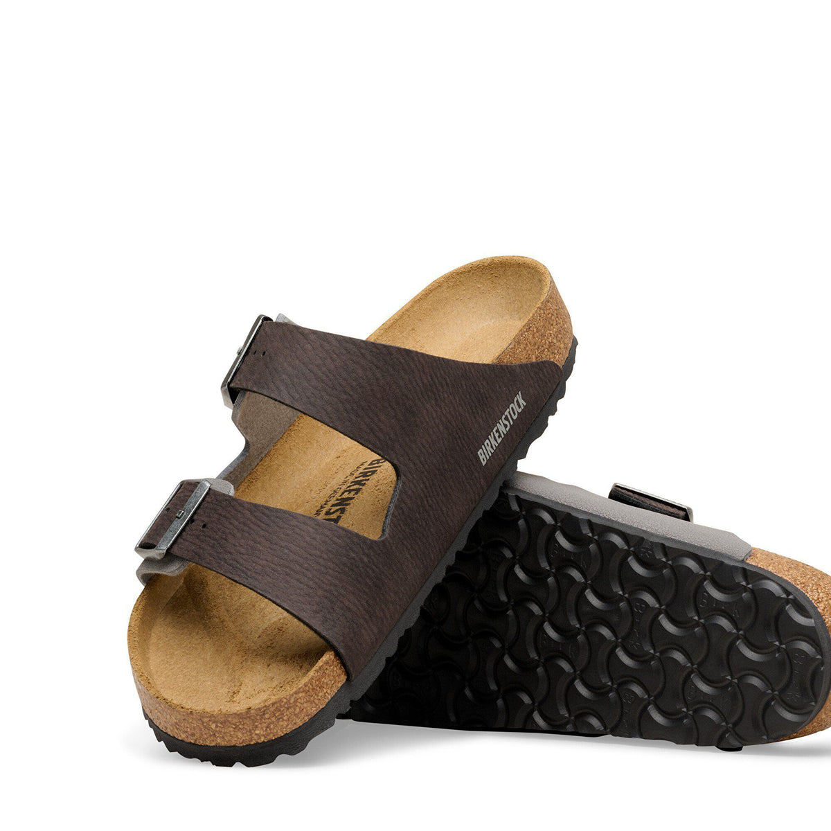Arizona Mixed Synthetic Material in Color Black/Dark Gray | Birkenstock