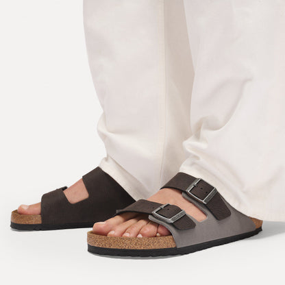 Arizona Mixed Synthetic Material in Color Black/Dark Gray | Birkenstock