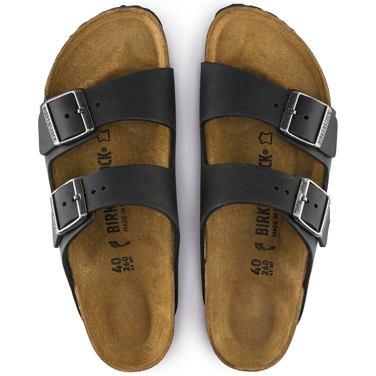 Arizona Oiled Leather in Color Black | Birkenstock