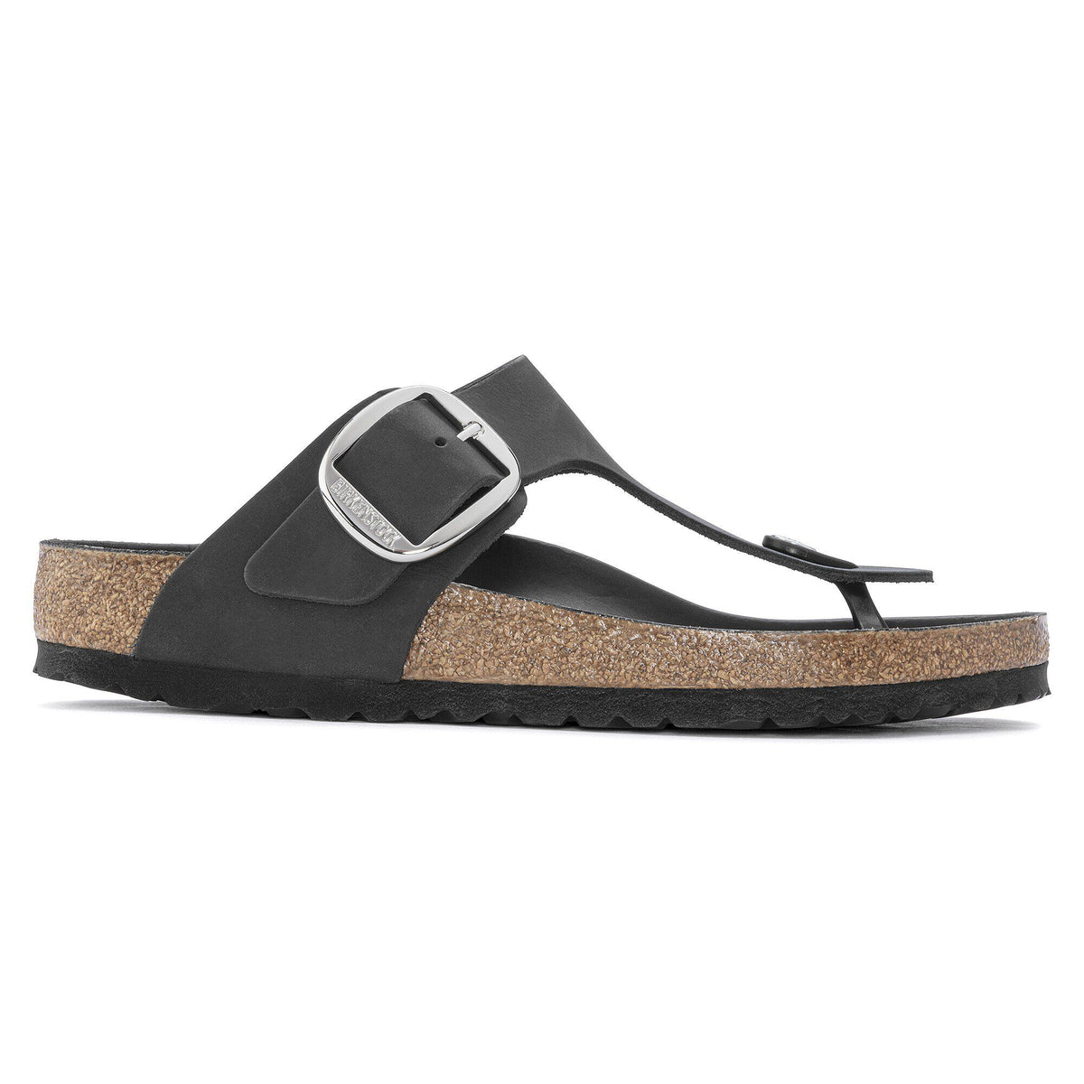 Gizeh Big Buckle Oiled Leather in Color Black | Birkenstock