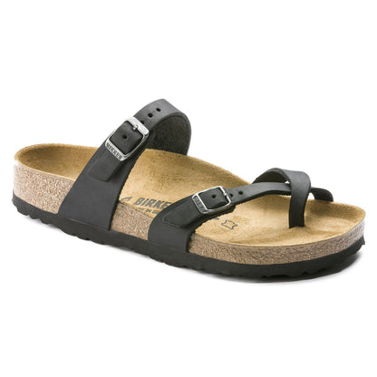 Mayari Oiled Leather in Color Black | Birkenstock
