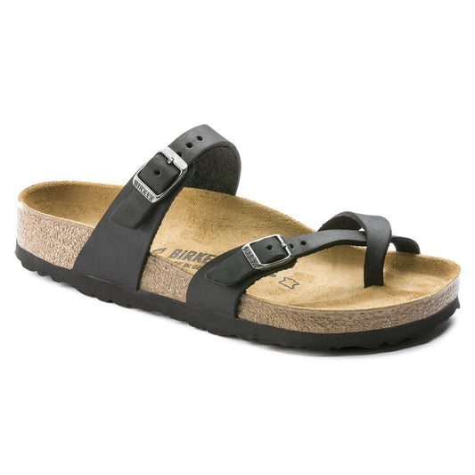 Mayari Oiled Leather in Color Black | Birkenstock
