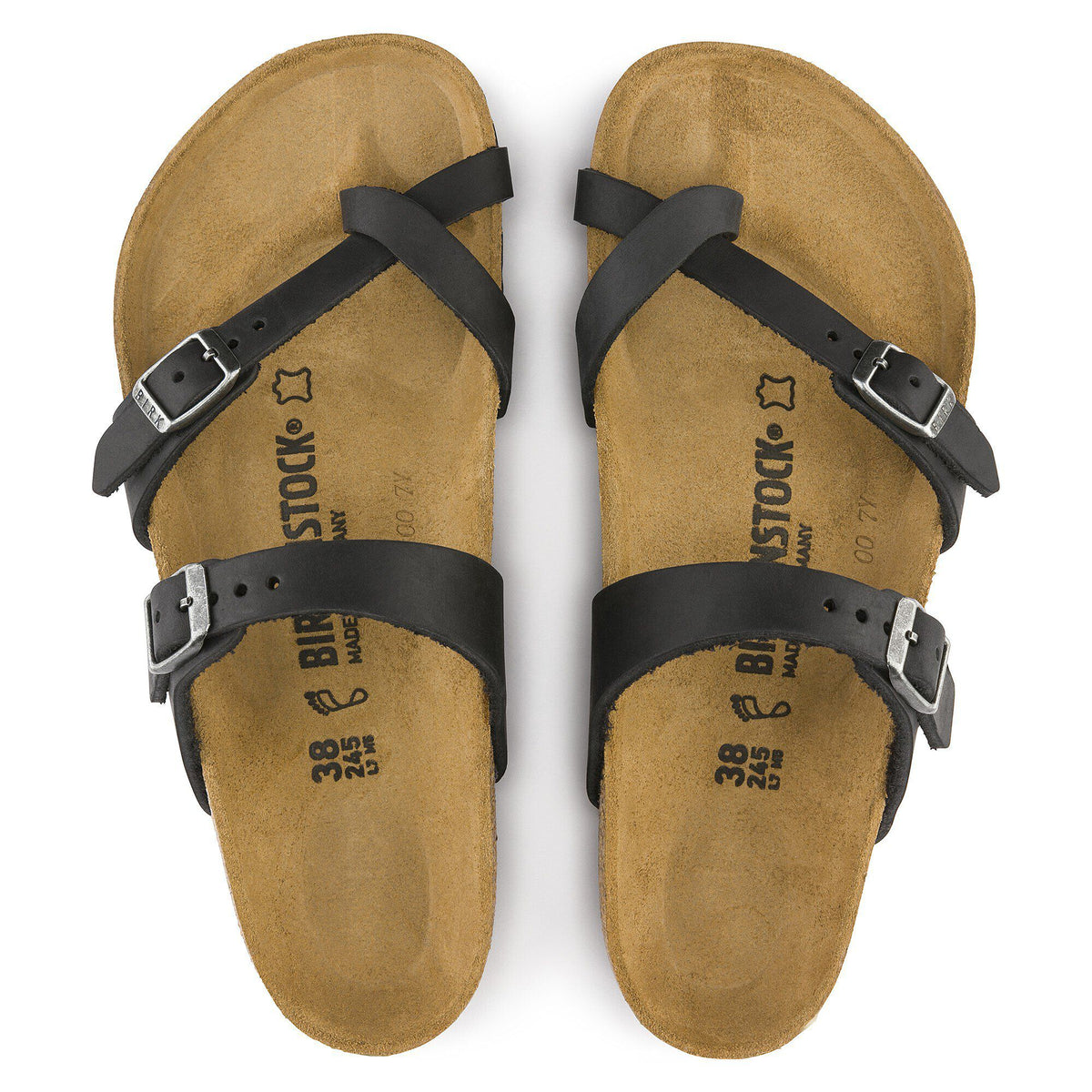 Mayari Oiled Leather in Color Black | Birkenstock