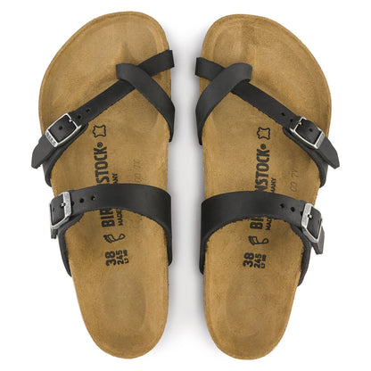 Mayari Oiled Leather in Color Black | Birkenstock