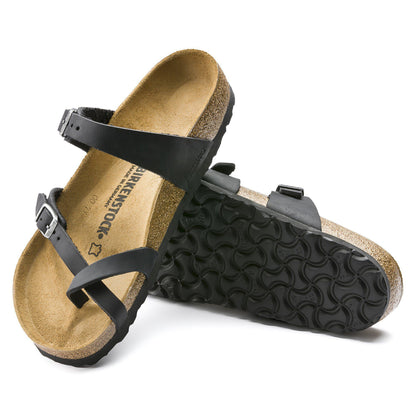 Mayari Oiled Leather in Color Black | Birkenstock