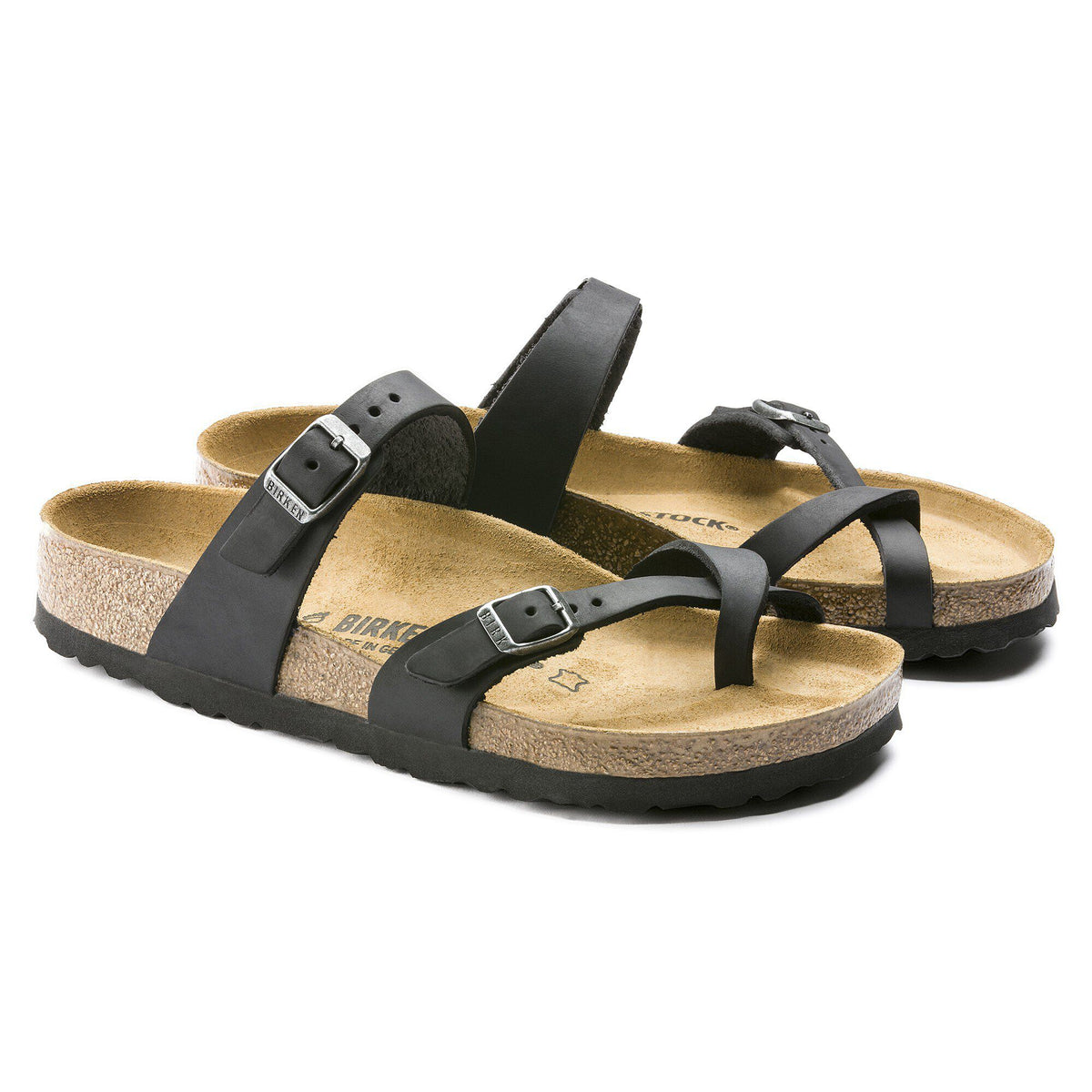 Mayari Oiled Leather in Color Black | Birkenstock