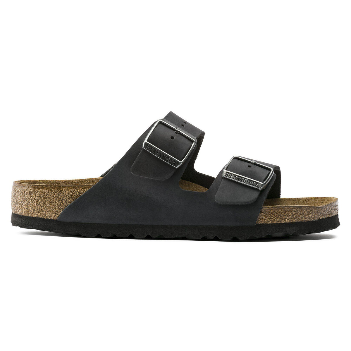Arizona Soft Footbed Oiled Leather in Color Black | Birkenstock