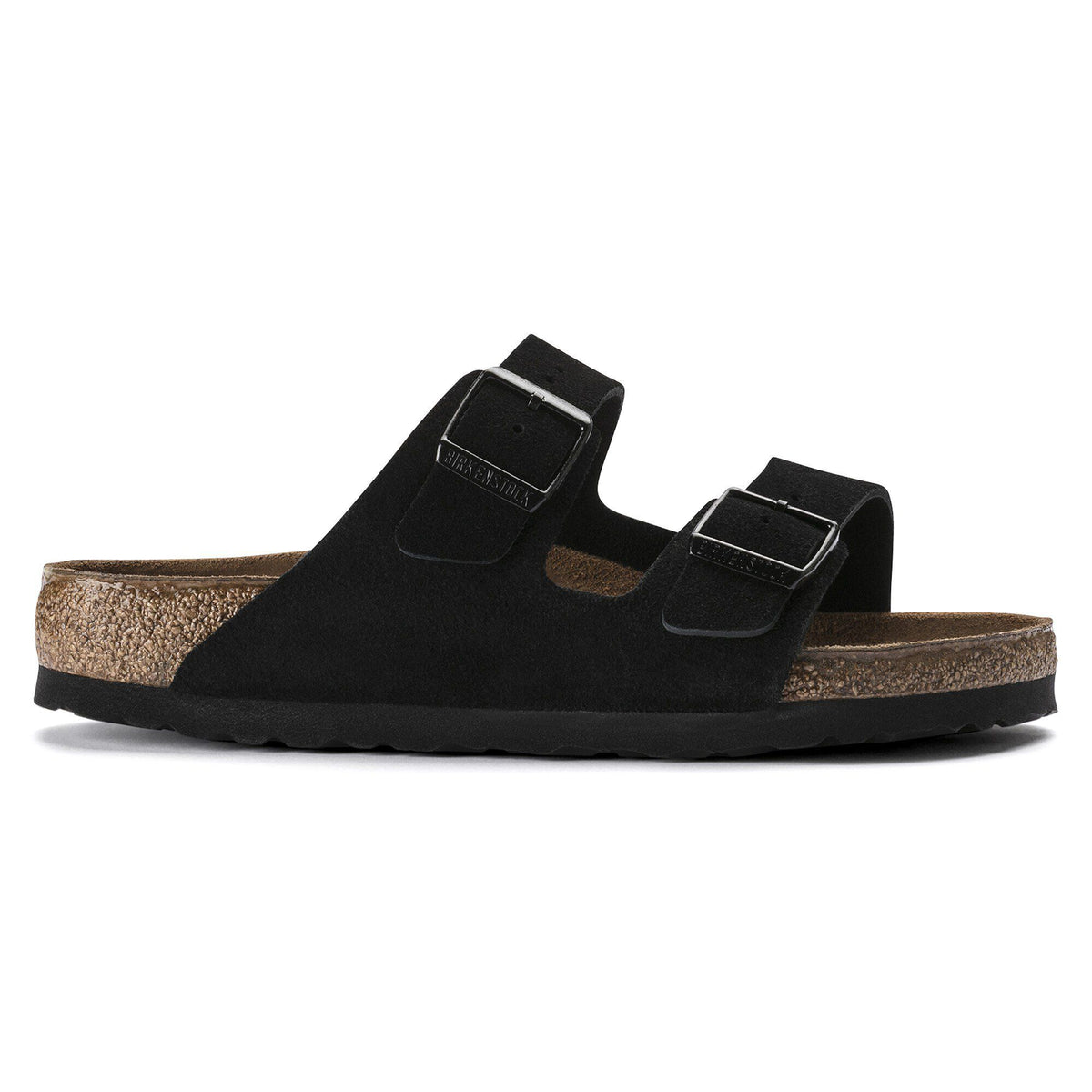 Arizona Soft Footbed Suede Leather in Color Black | Birkenstock