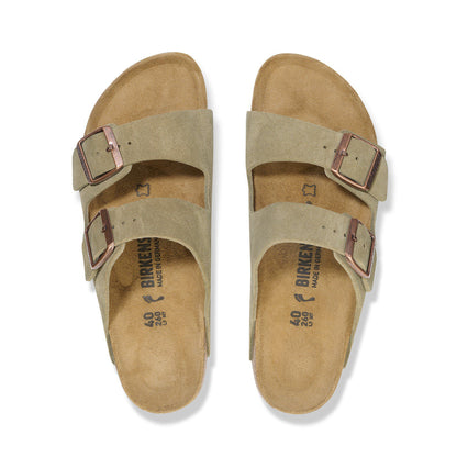 Arizona Suede Leather in Color Taupe | Birkenstock