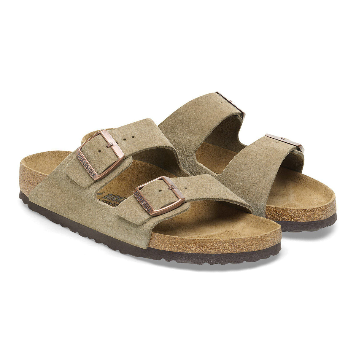 Arizona Suede Leather in Color Taupe | Birkenstock