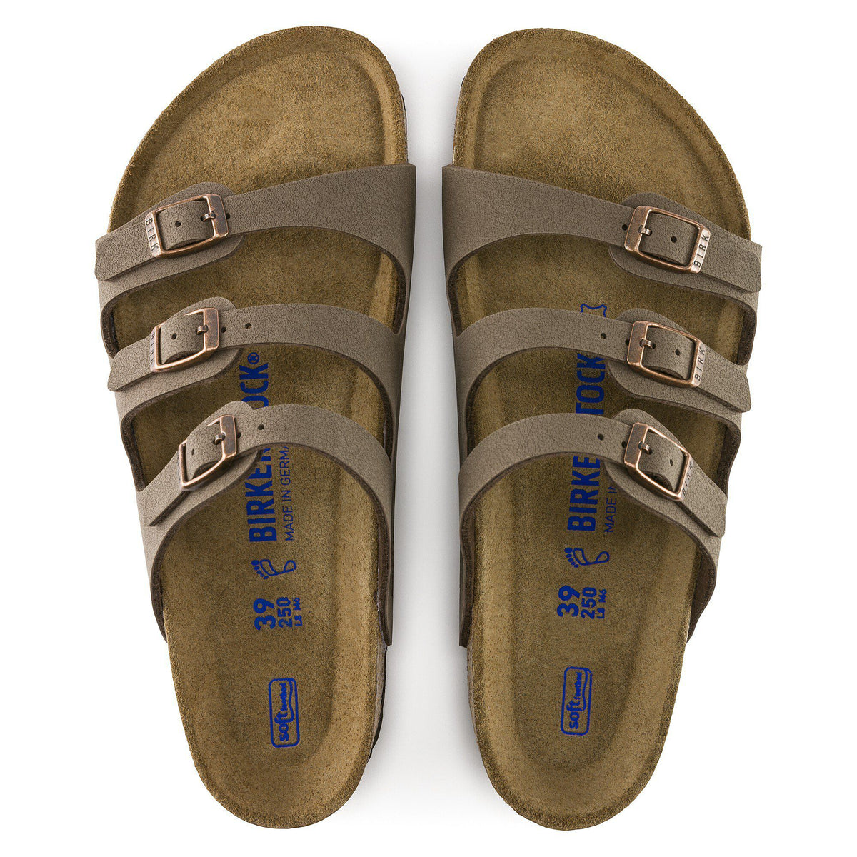 Florida Soft Footbed Birkibuc in Color Mocha | Birkenstock