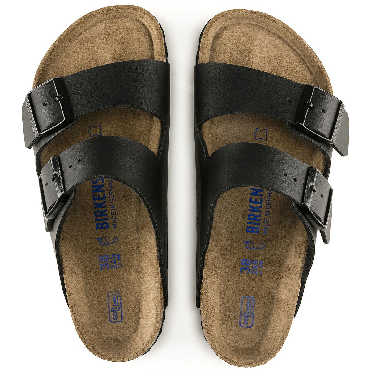 Arizona Soft Footbed Birko-Flor in Color Black | Birkenstock