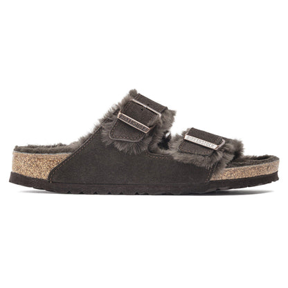 Arizona Shearling Suede Leather in Color Mocha | Birkenstock