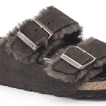 Arizona Shearling Suede Leather in Color Mocha | Birkenstock
