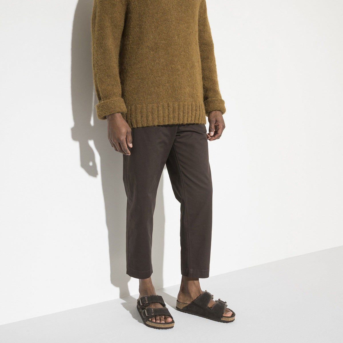 Arizona Shearling Suede Leather in Color Mocha | Birkenstock