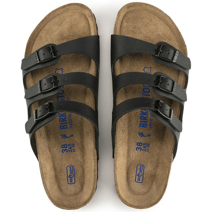 Florida Soft Footbed Birko-Flor in Color Black | Birkenstock