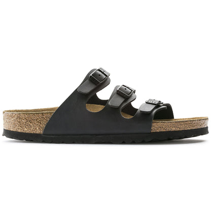 Florida Soft Footbed Birko-Flor in Color Black | Birkenstock