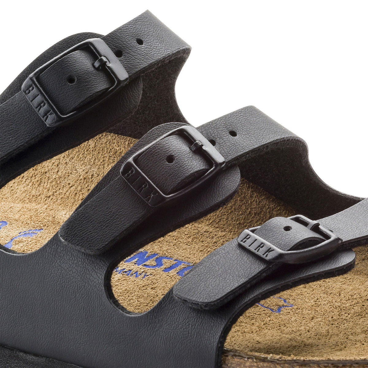 Florida Soft Footbed Birko-Flor in Color Black | Birkenstock