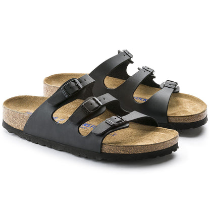 Florida Soft Footbed Birko-Flor in Color Black | Birkenstock
