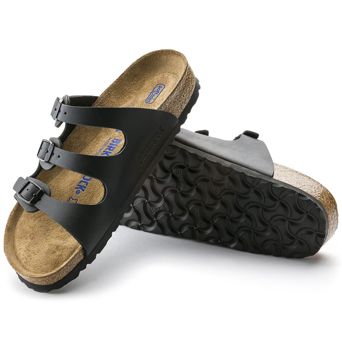 Florida Soft Footbed Birko-Flor in Color Black | Birkenstock