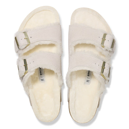 Arizona Shearling Suede Leather in Color Antique White | Birkenstock