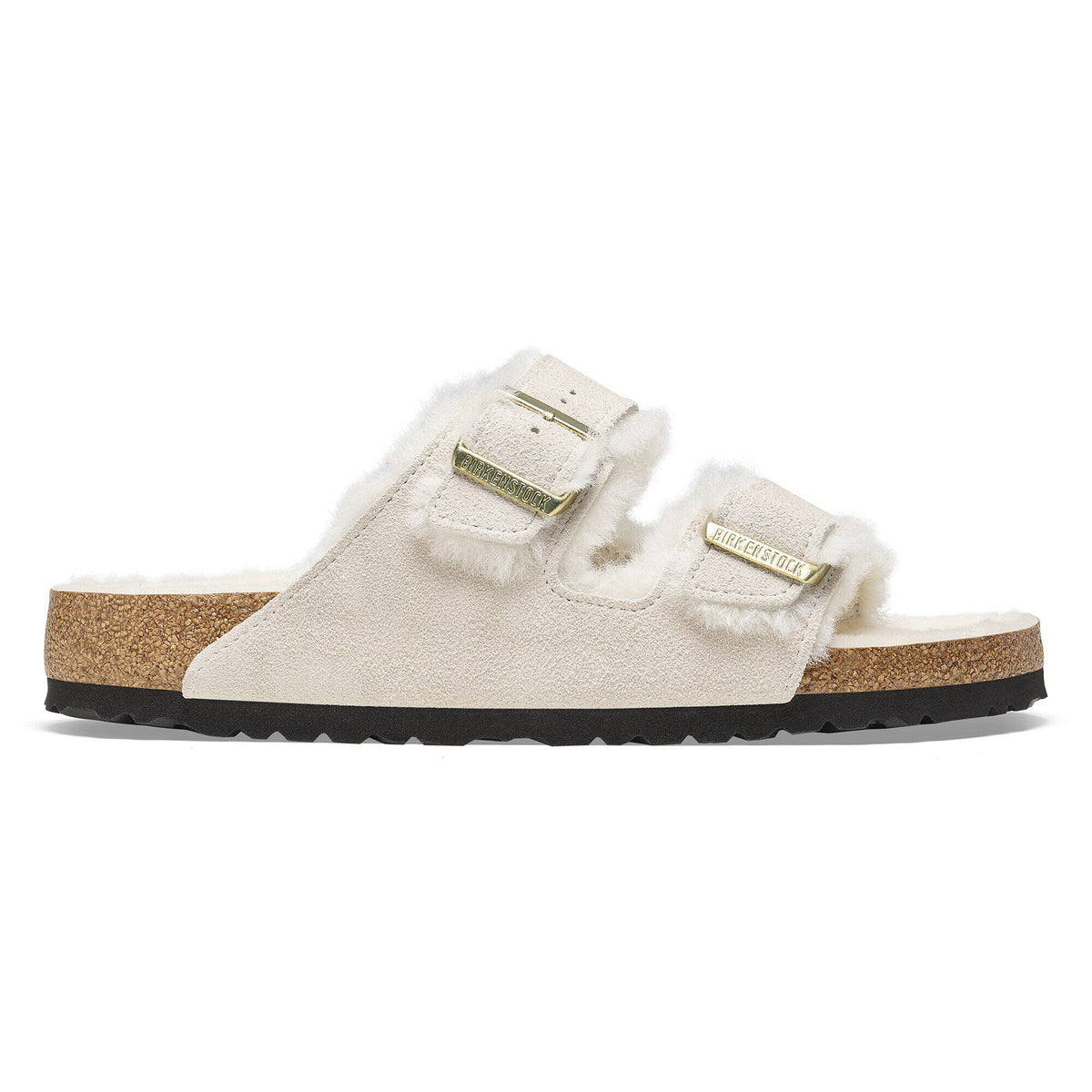Arizona Shearling Suede Leather in Color Antique White | Birkenstock