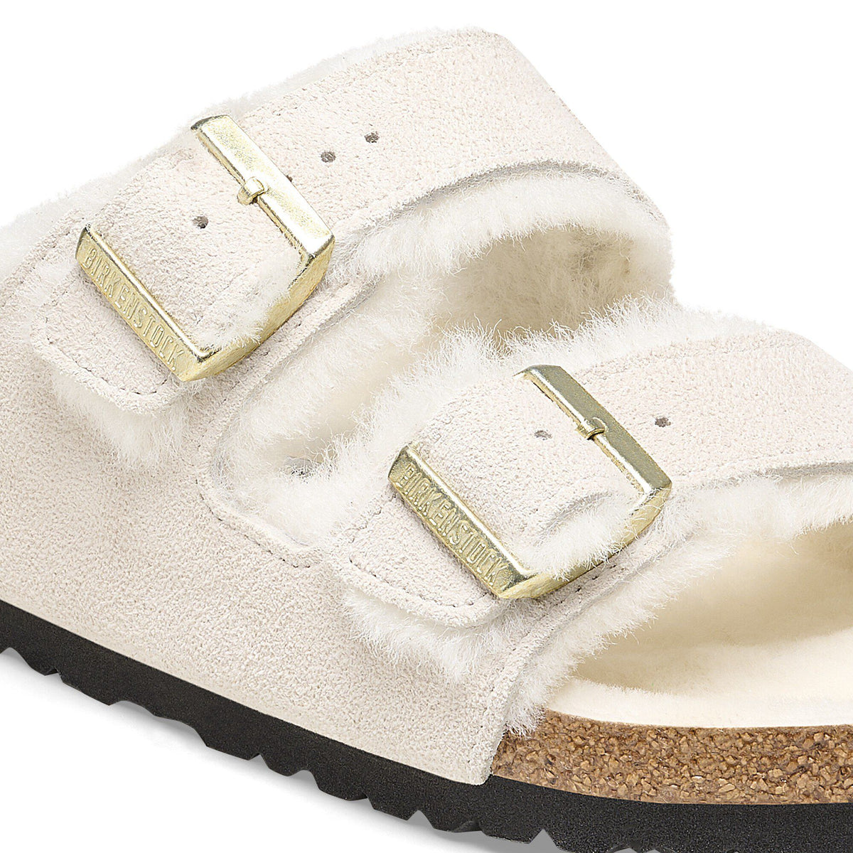 Arizona Shearling Suede Leather in Color Antique White | Birkenstock