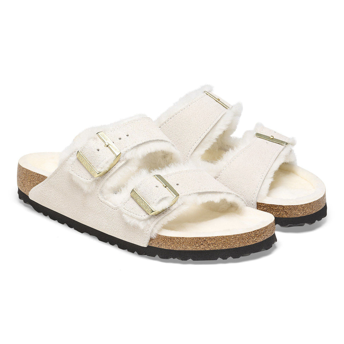 Arizona Shearling Suede Leather in Color Antique White | Birkenstock