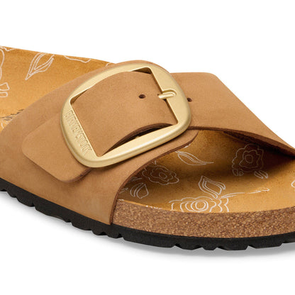 Madrid Big Buckle Nubuck Leather in Color Mink | Birkenstock