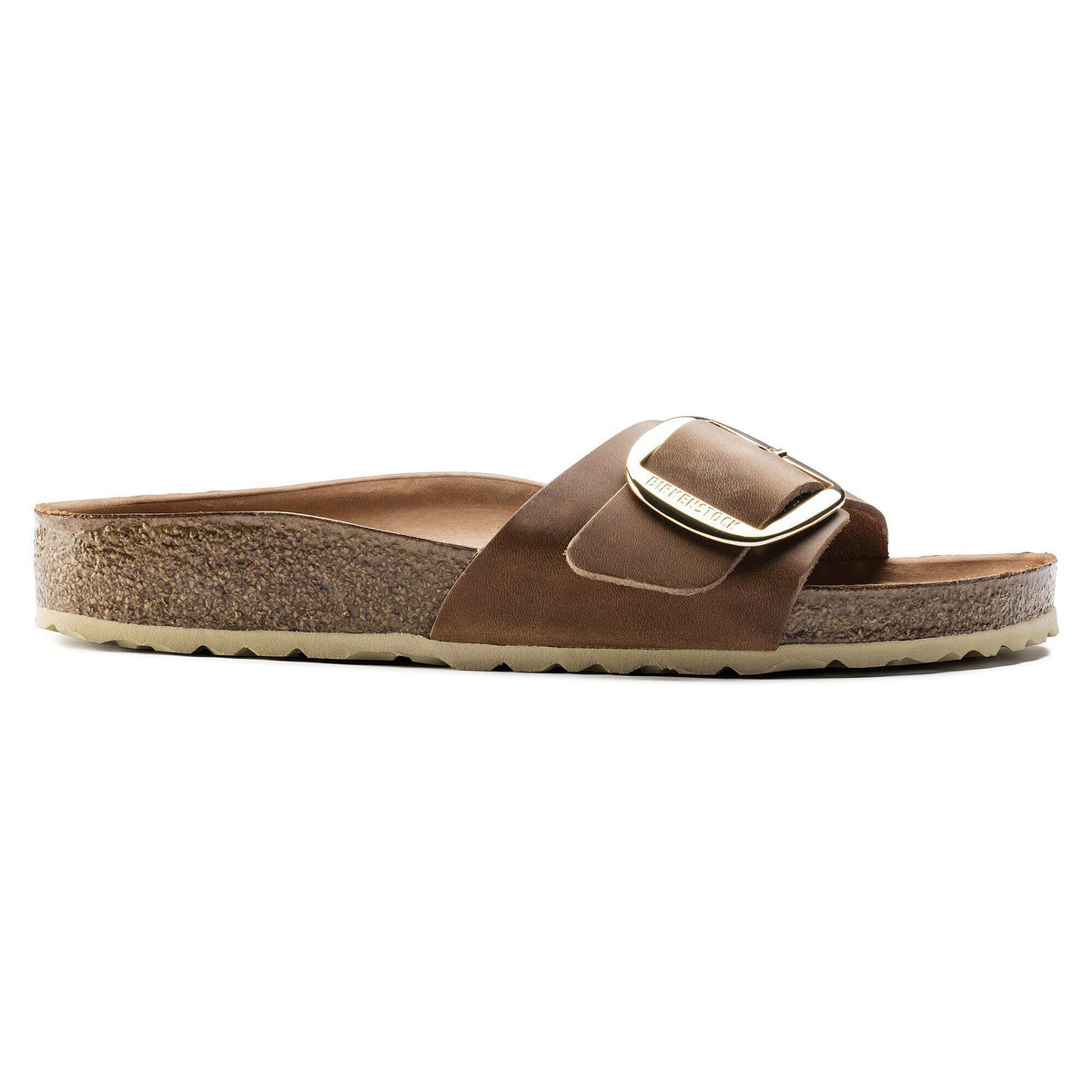 Madrid Big Buckle Oiled Leather in Color Cognac | Birkenstock