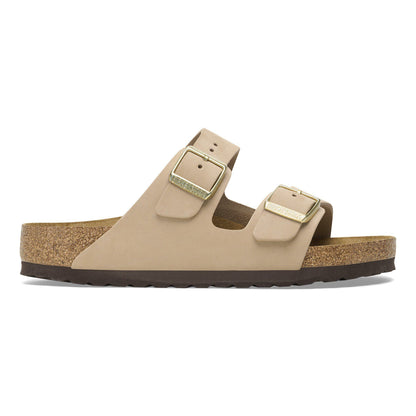 Arizona Soft Footbed Nubuck Leather in Color Sandcastle | Birkenstock