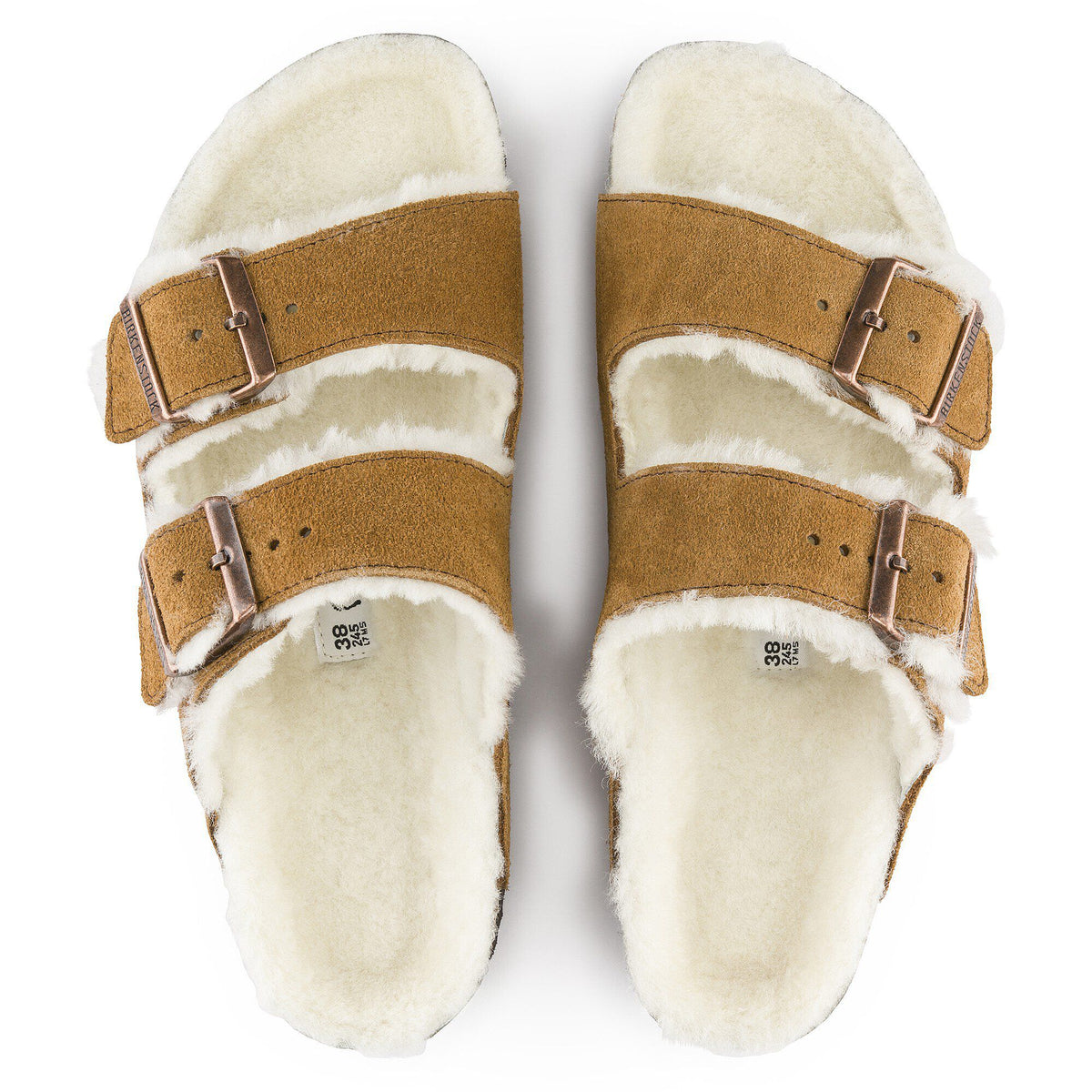 Arizona Shearling Suede Leather in Color Mink | Birkenstock