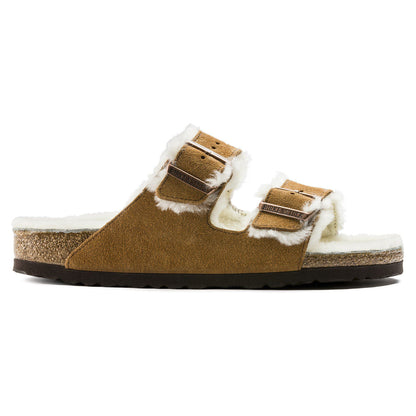Arizona Shearling Suede Leather in Color Mink | Birkenstock