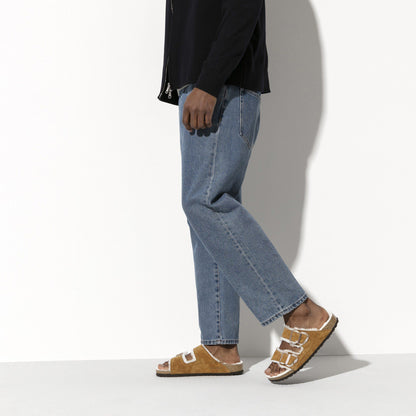 Arizona Shearling Suede Leather in Color Mink | Birkenstock