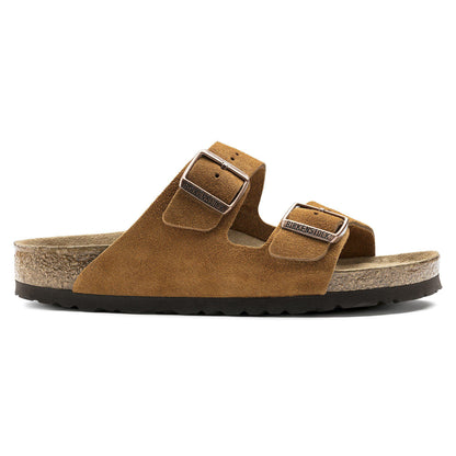 Arizona Soft Footbed Suede Leather in Color Mink | Birkenstock