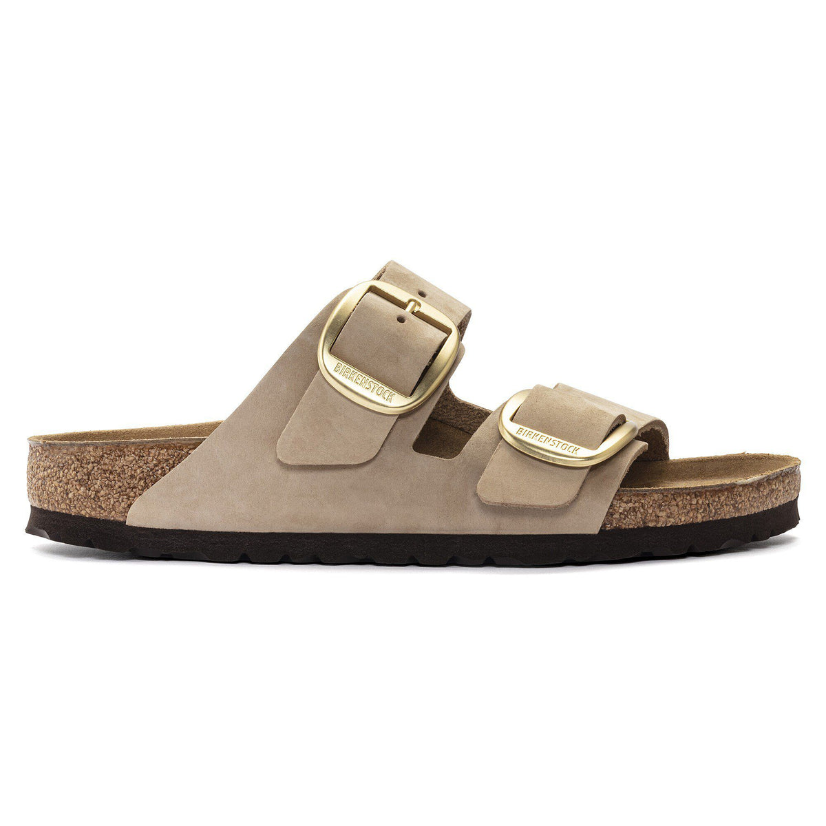 Arizona Big Buckle Nubuck Leather in Color Sandcastle | Birkenstock