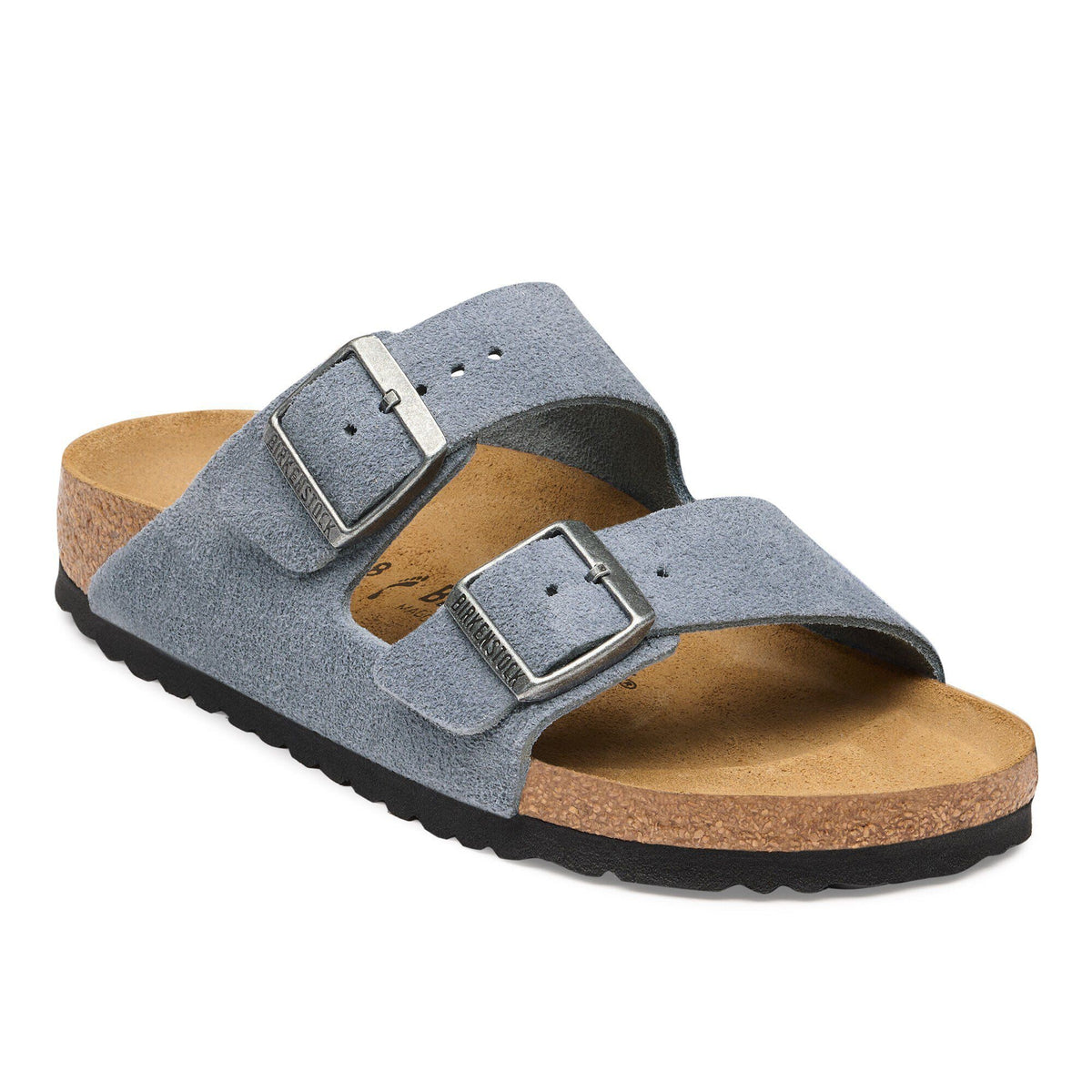 Arizona Suede Leather in Color Stone Blue | Birkenstock