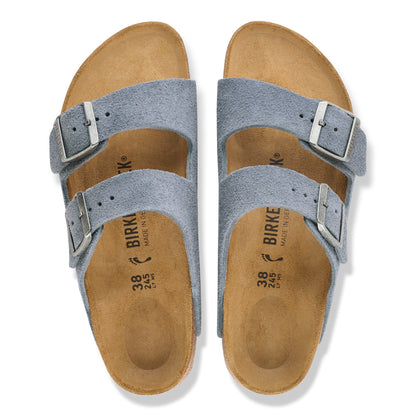 Arizona Suede Leather in Color Stone Blue | Birkenstock