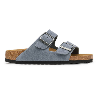 Arizona Suede Leather in Color Stone Blue | Birkenstock