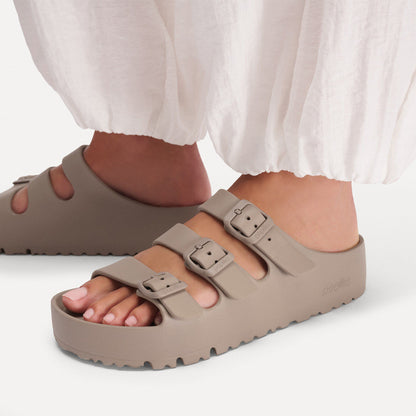 Florida Flex Platform EVA in Color Gray Taupe | Birkenstock