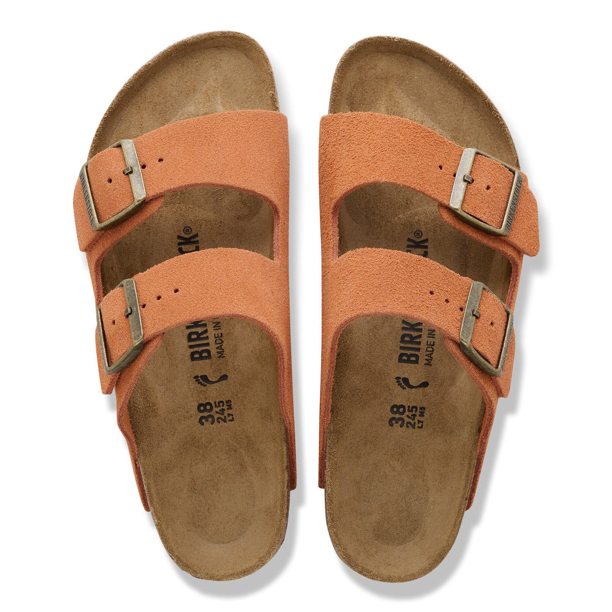 Arizona Suede Leather in Color Dark Rust | Birkenstock