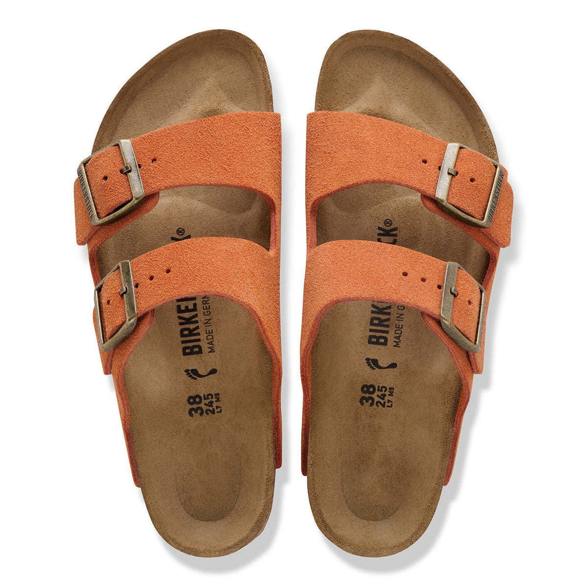 Arizona Suede Leather in Color Dark Rust | Birkenstock