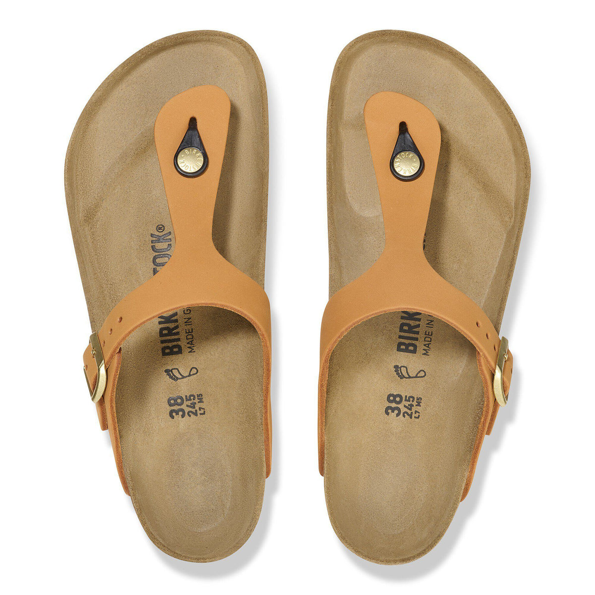 Gizeh Nubuck Leather in Color Burnt Orange | Birkenstock