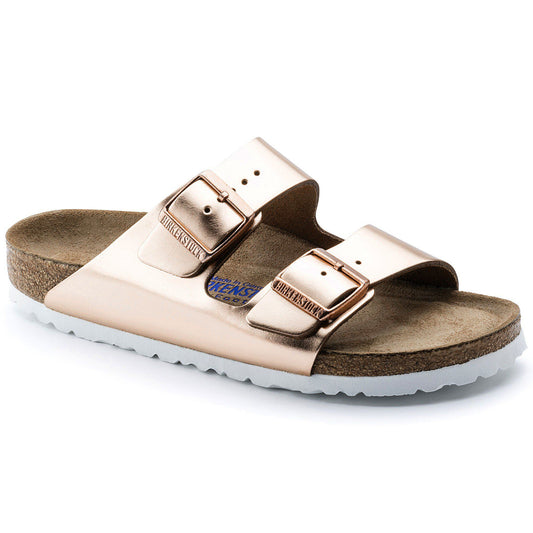 Arizona Soft Footbed Leather in Color Metallic Copper | Birkenstock