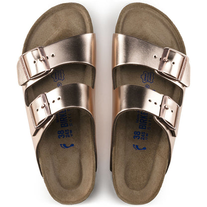 Arizona Soft Footbed Leather in Color Metallic Copper | Birkenstock
